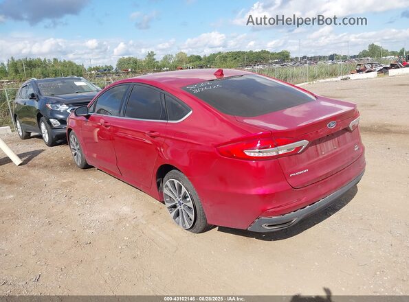3FA6P0T99LR108563 2020 FORD FUSION Red Задня ліва чверть