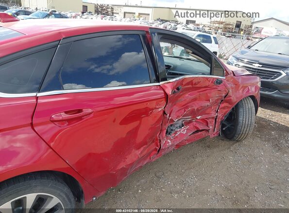 3FA6P0T99LR108563 2020 FORD FUSION Red Вид спереду