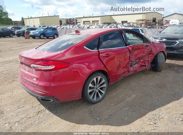 3FA6P0T99LR108563 2020 FORD FUSION Red Задня права чверть