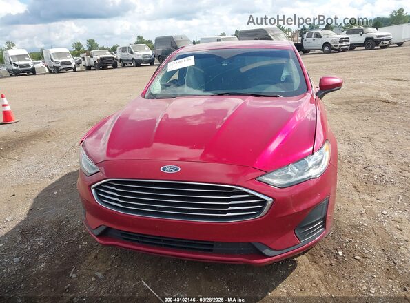 3FA6P0T99LR108563 2020 FORD FUSION Red Вид щитка приладів