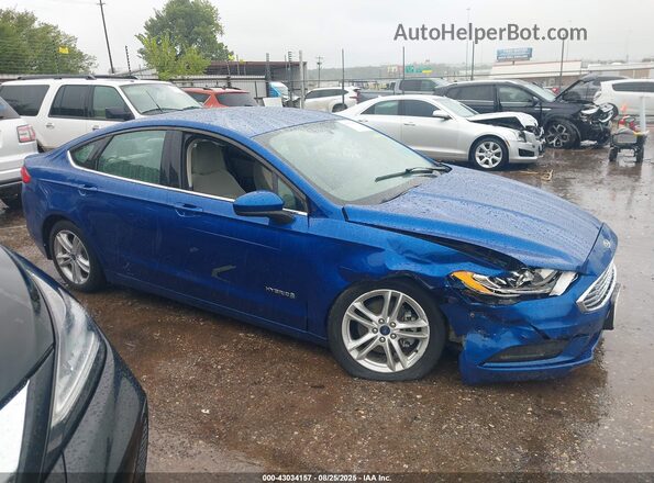 3FA6P0UU5JR279150 2018 FORD FUSION HYBRID Blue 