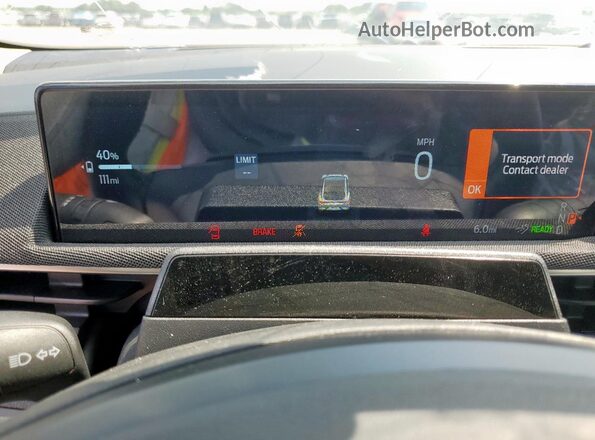 3FMTK1R40SMA07691 2025 FORD MUSTANG White Vista del cuadro de instrumentos