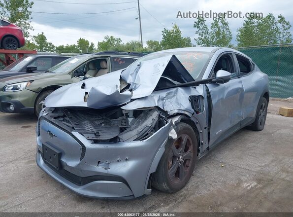 3FMTK1SS9NMA18346 2022 FORD MUSTANG MACH-E Silver Առջևի ձախ երեք քառորդ տեսարան