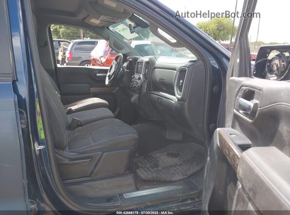 3GCPWCED4MG464470 2021 CHEVROLET SILVERADO Blue Widok wnętrza z przodu