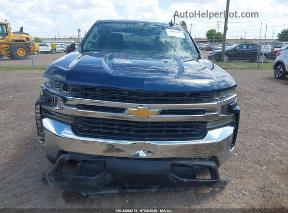 3GCPWCED4MG464470 2021 CHEVROLET SILVERADO Blue Widok zestawu wskaźników