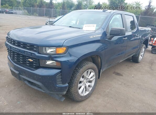 3GCUYBEF6LG452375 2020 CHEVROLET SILVERADO Blue Առջևի ձախ երեք քառորդ տեսարան