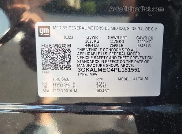 3GKALMEG4PL181551 2023 GMC TERRAIN  