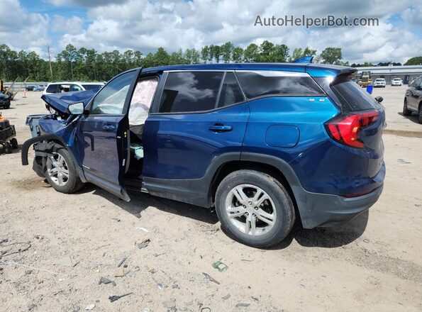 3GKALMEV4ML371182 2021 GMC TERRAIN Blue Trasero izquierdo