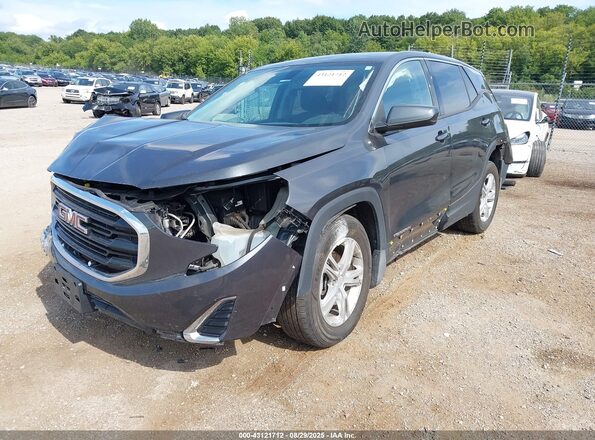 3GKALMEV5KL181985 2019 GMC TERRAIN Gray წინა მარცხენა ხედი სამი მეოთხედიდან