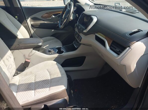 3GKALTEV7LL203481 2020 GMC TERRAIN Gray Вид салону спереду