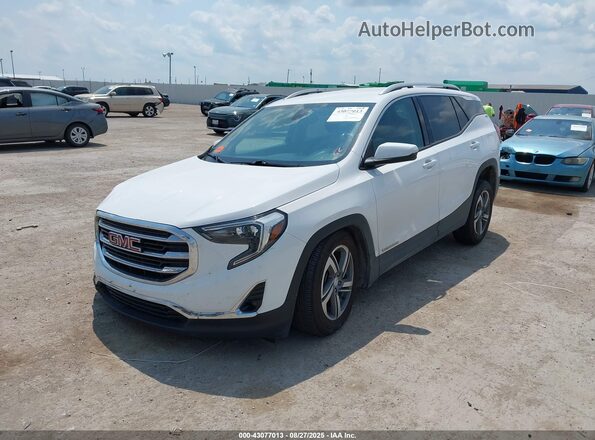 3GKALVEV6LL103271 2020 GMC TERRAIN White Vista tres cuartos delantera izquierda