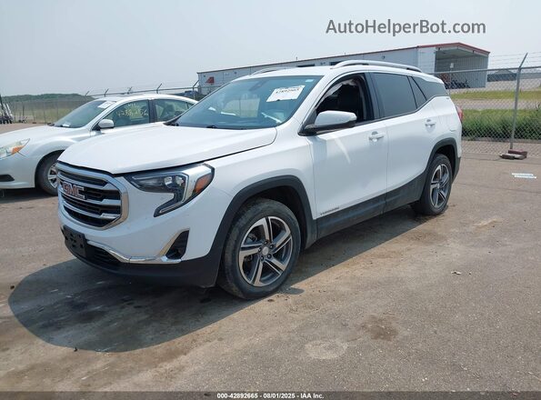 3GKALVEV9ML305538 2021 GMC TERRAIN White Առջևի ձախ երեք քառորդ տեսարան