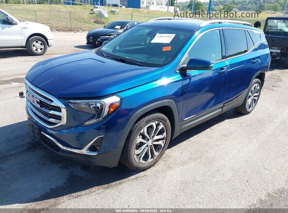 3GKALVEV9ML311517 2021 GMC TERRAIN Blue Առջևի ձախ երեք քառորդ տեսարան