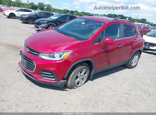 3GNCJLSB2LL124215 2020 CHEVROLET TRAX Red წინა მარცხენა ხედი სამი მეოთხედიდან