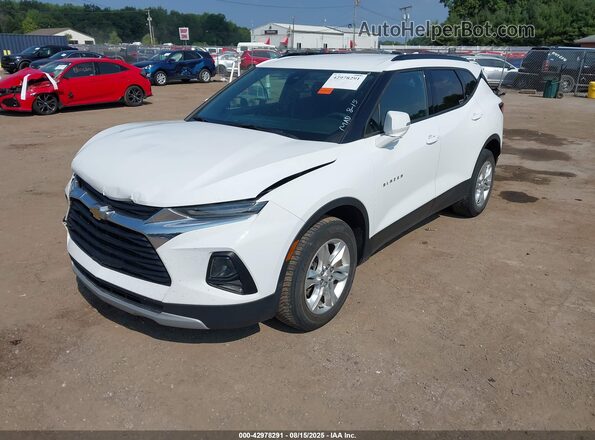 3GNKBCR49MS536395 2021 CHEVROLET BLAZER Белый Передняя левая четверть