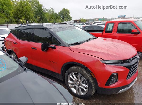 3GNKBDR49MS564834 2021 CHEVROLET BLAZER Red Widok wnętrza z tyłu