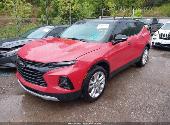 3GNKBDR49MS564834 2021 CHEVROLET BLAZER Red Przód lewy