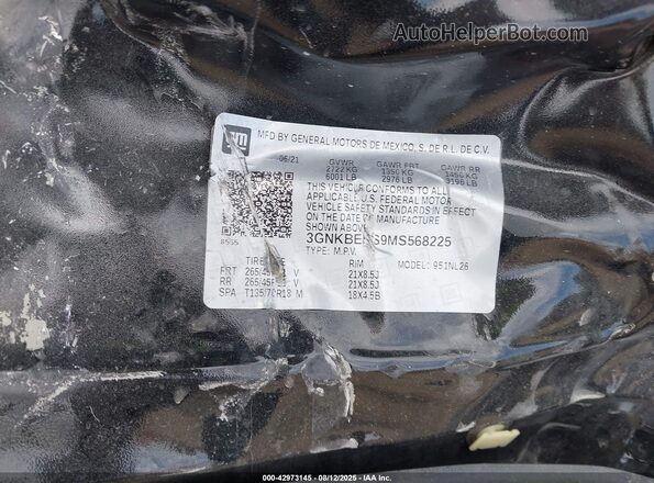 3GNKBERS9MS568225 2021 CHEVROLET BLAZER Black Engine compartment view