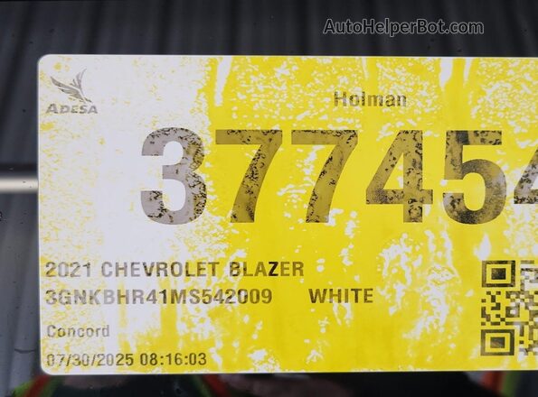 3GNKBHR41MS542009 2021 CHEVROLET BLAZER  