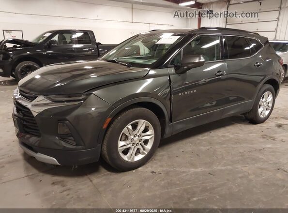 3GNKBJRSXLS618735 2020 CHEVROLET BLAZER Gray წინა მარცხენა ხედი სამი მეოთხედიდან