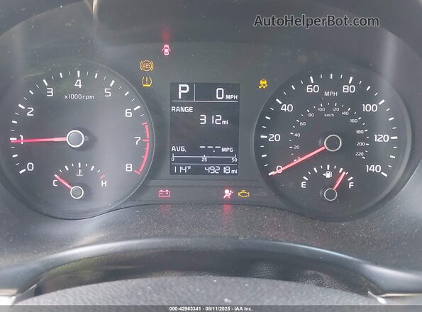 3KPA24AD4NE444780 2022 KIA RIO Black Vista de los asientos traseros