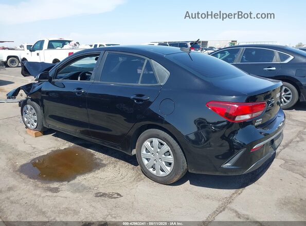 3KPA24AD4NE444780 2022 KIA RIO Black Trasero izquierdo