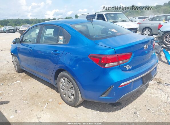 3KPA24AD9ME366219 2021 KIA RIO Blue Задня ліва чверть