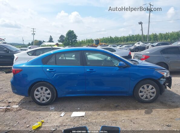 3KPA24AD9ME366219 2021 KIA RIO Blue Вид задньої частини салону