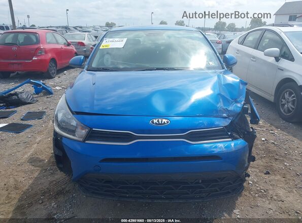 3KPA24AD9ME366219 2021 KIA RIO Blue Вид щитка приладів