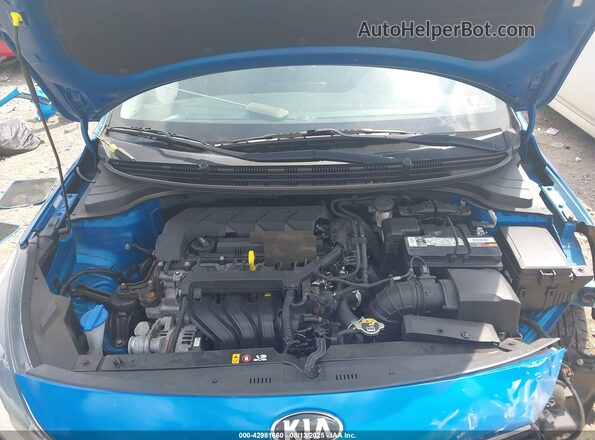 3KPA24AD9ME366219 2021 KIA RIO Blue Вид ззаду