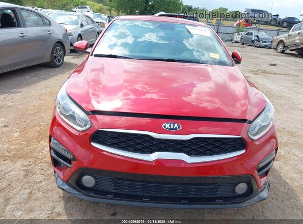 3KPF24AD1ME371372 2021 KIA FORTE Red Սարքավորումների վահանակի տեսք