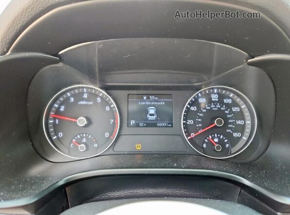 3KPF24AD5LE186739 2020 KIA FORTE Silver Vista del cuadro de instrumentos