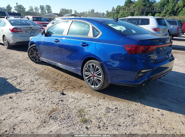 3KPF44AC8ME283484 2021 KIA FORTE Blue Հետևի ձախ