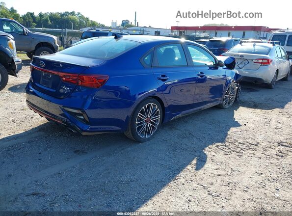 3KPF44AC8ME283484 2021 KIA FORTE Blue Հետևի աջ