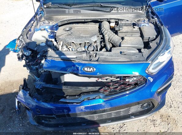 3KPF44AC8ME283484 2021 KIA FORTE Blue Հետևի տեսք