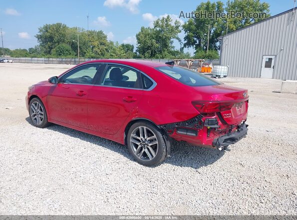 3KPF54AD9ME349157 2021 KIA FORTE Red უკანა მარცხენა