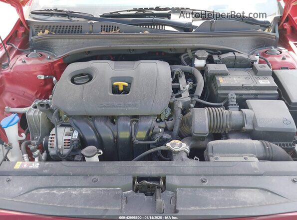 3KPF54AD9ME349157 2021 KIA FORTE Red უკანა ხედი