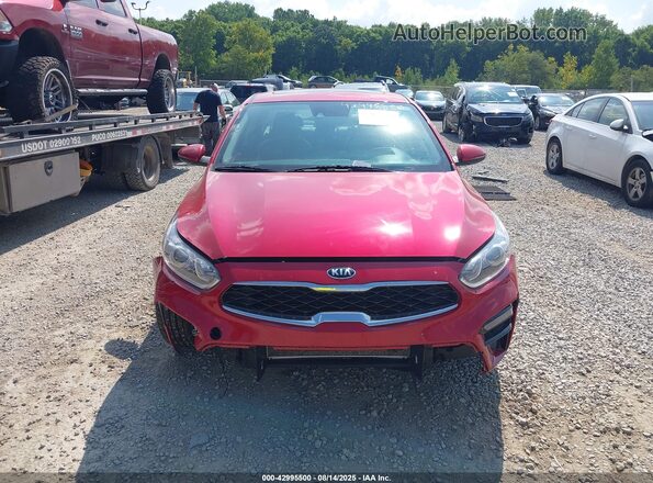 3KPF54AD9ME349157 2021 KIA FORTE Red უკანა სალონის ხედი