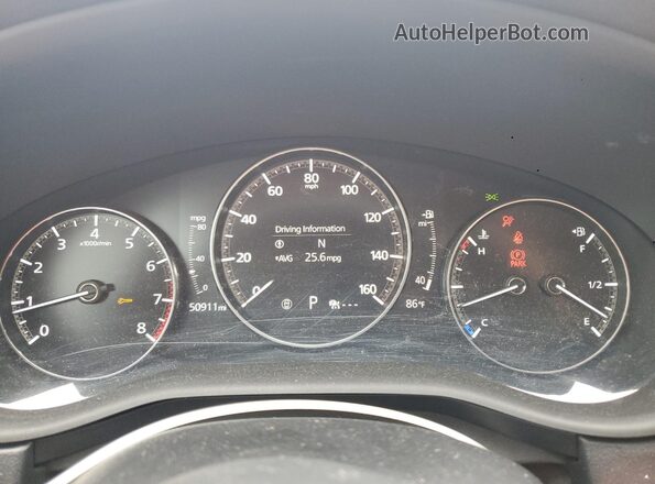 3MVDMBDM0MM219914 2021 MAZDA CX-30 Red Instrument cluster view