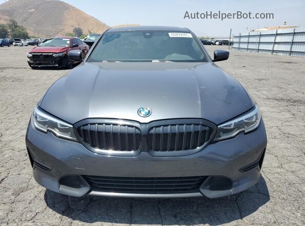 3MW5P7J02N8C41223 2022 BMW 3 SERIES Charcoal Front view