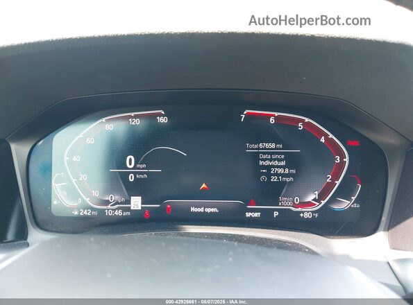 3MW5R7J00L8B07656 2020 BMW 3 SERIES Gray Vista de los asientos traseros