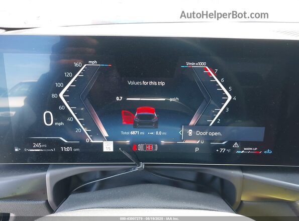 3MW89CW0XS8F28698 2025 BMW 3 SERIES Черный Вид задних сидений