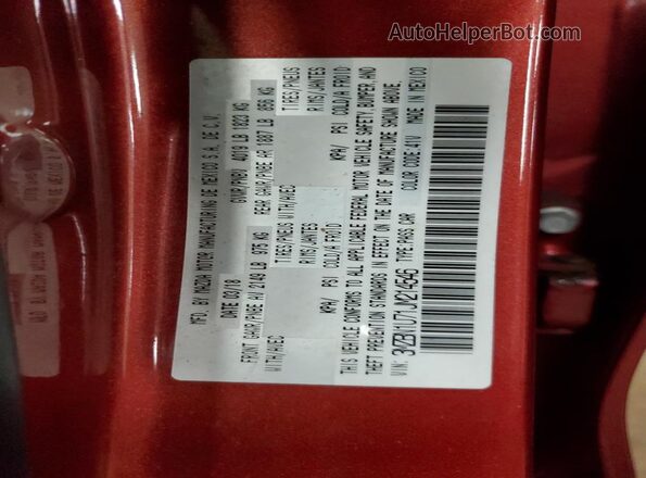 3MZBN1U71JM214546 2018 MAZDA 3 Красный 