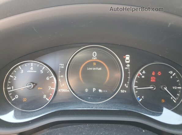 3MZBPBCL7MM252107 2021 MAZDA 3 White Instrument cluster view
