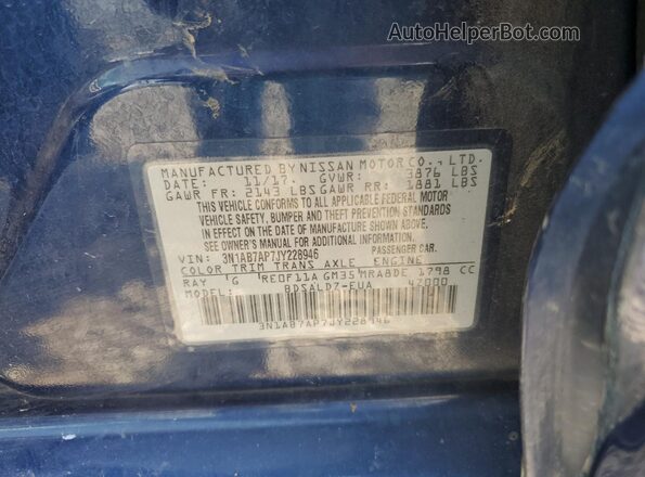 3N1AB7AP7JY228946 2018 NISSAN SENTRA Blue 