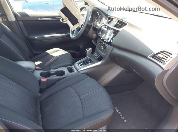 3N1AB7APXJL645720 2018 NISSAN SENTRA Black წინა სალონის ხედი