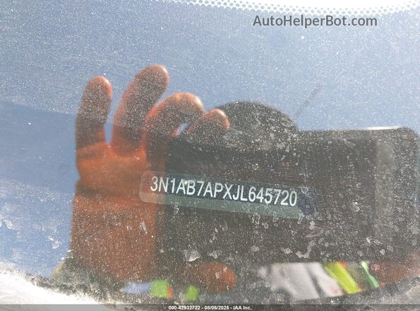 3N1AB7APXJL645720 2018 NISSAN SENTRA Black ძრავის განყოფილების ხედი