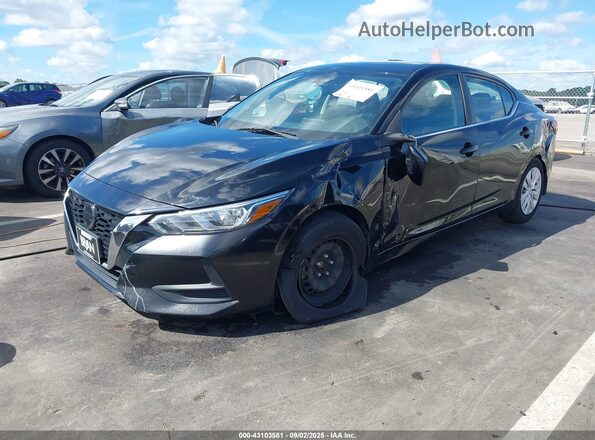 3N1AB8BV1MY211941 2021 NISSAN SENTRA Black Առջևի ձախ երեք քառորդ տեսարան
