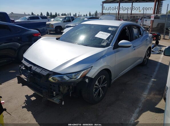 3N1AB8CV0MY279419 2021 NISSAN SENTRA Silver Vista tres cuartos delantera izquierda