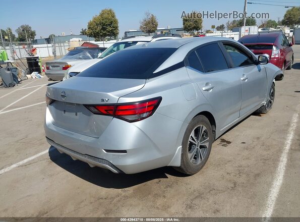 3N1AB8CV0MY279419 2021 NISSAN SENTRA Silver Trasero derecho